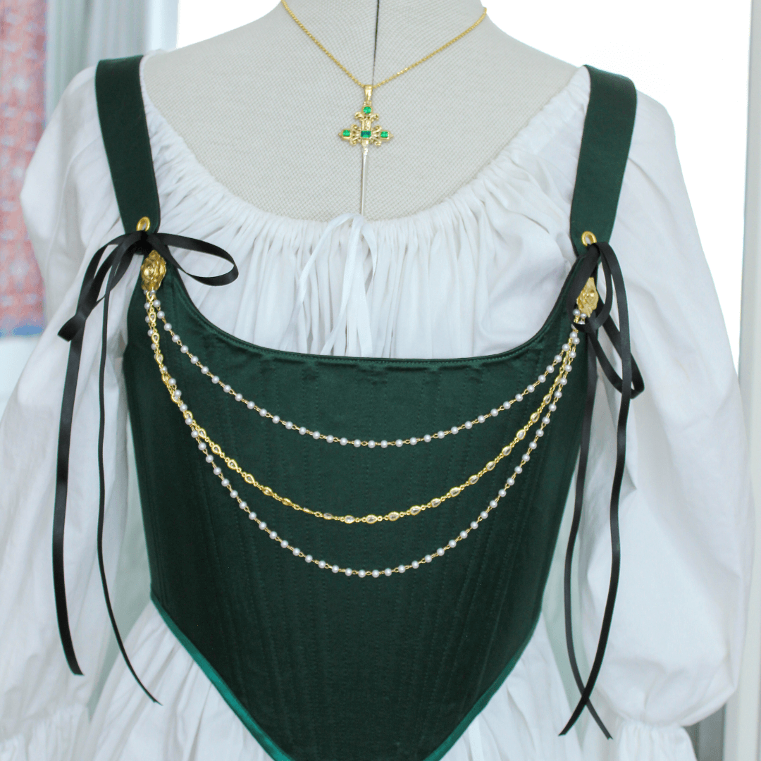 Rose Corset Chain Brooches