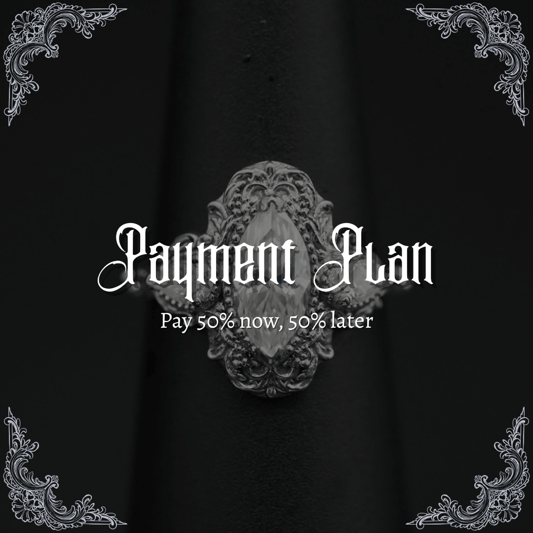 PAYMENT PLAN Moissanite Rococo Engagement Ring