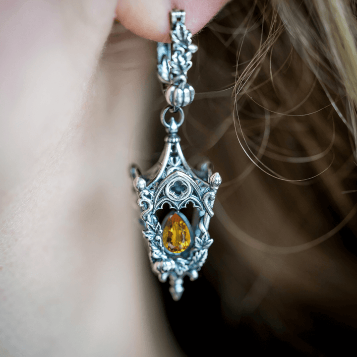 Eternal Lantern Earrings Flame Edition (Fall Hoops)