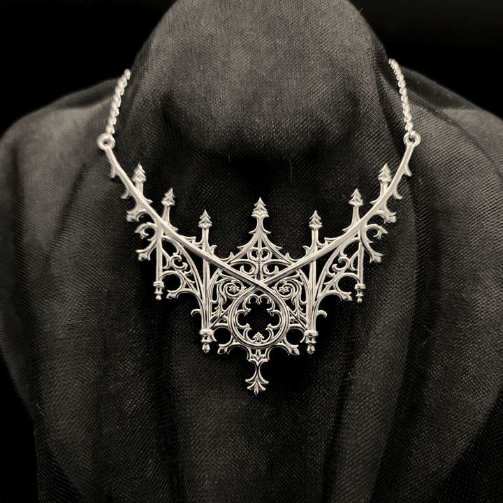 silver cathedral necklace
