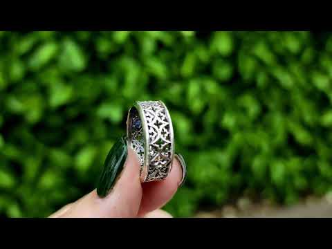 Tanzanite Gothic Band Ring