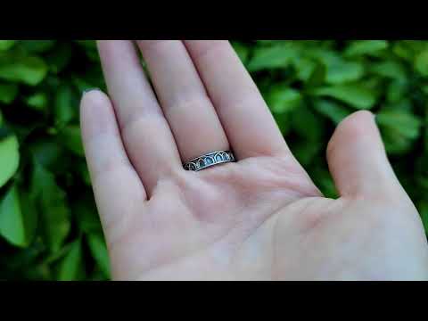 Silver Garnet Rose Cathedral Ring