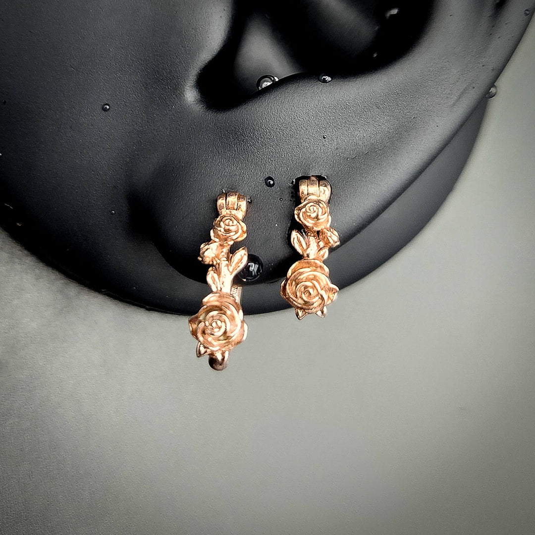 Bonnie's FINAL PAYMENT Rose Hoop Earrings