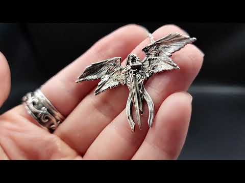 š» Silver Seraphina Angel Necklace