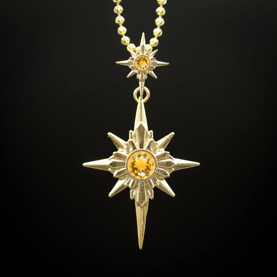 North Star Necklace (With Gemstones)