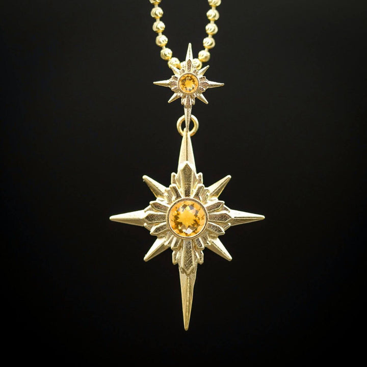 North Star Necklace (With Gemstones)