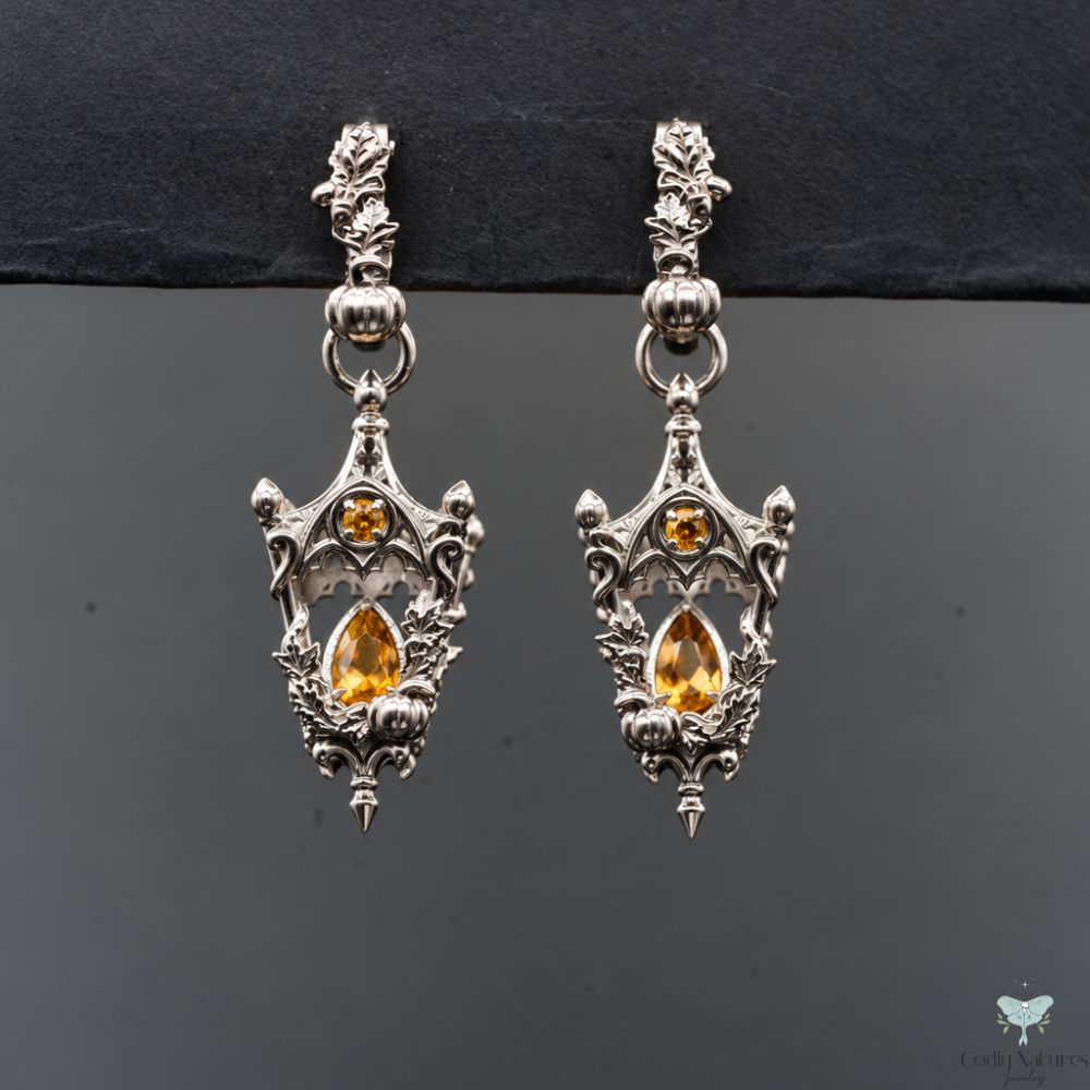 Mini Eternal Lantern Earrings Illuminated Edition (Fall Hoops)