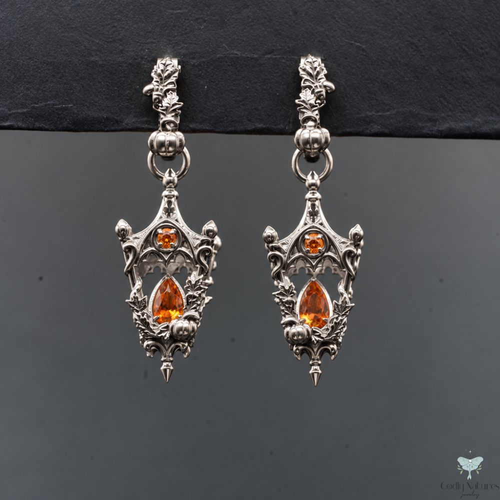 Mini Eternal Lantern Earrings Illuminated Edition (Fall Hoops)