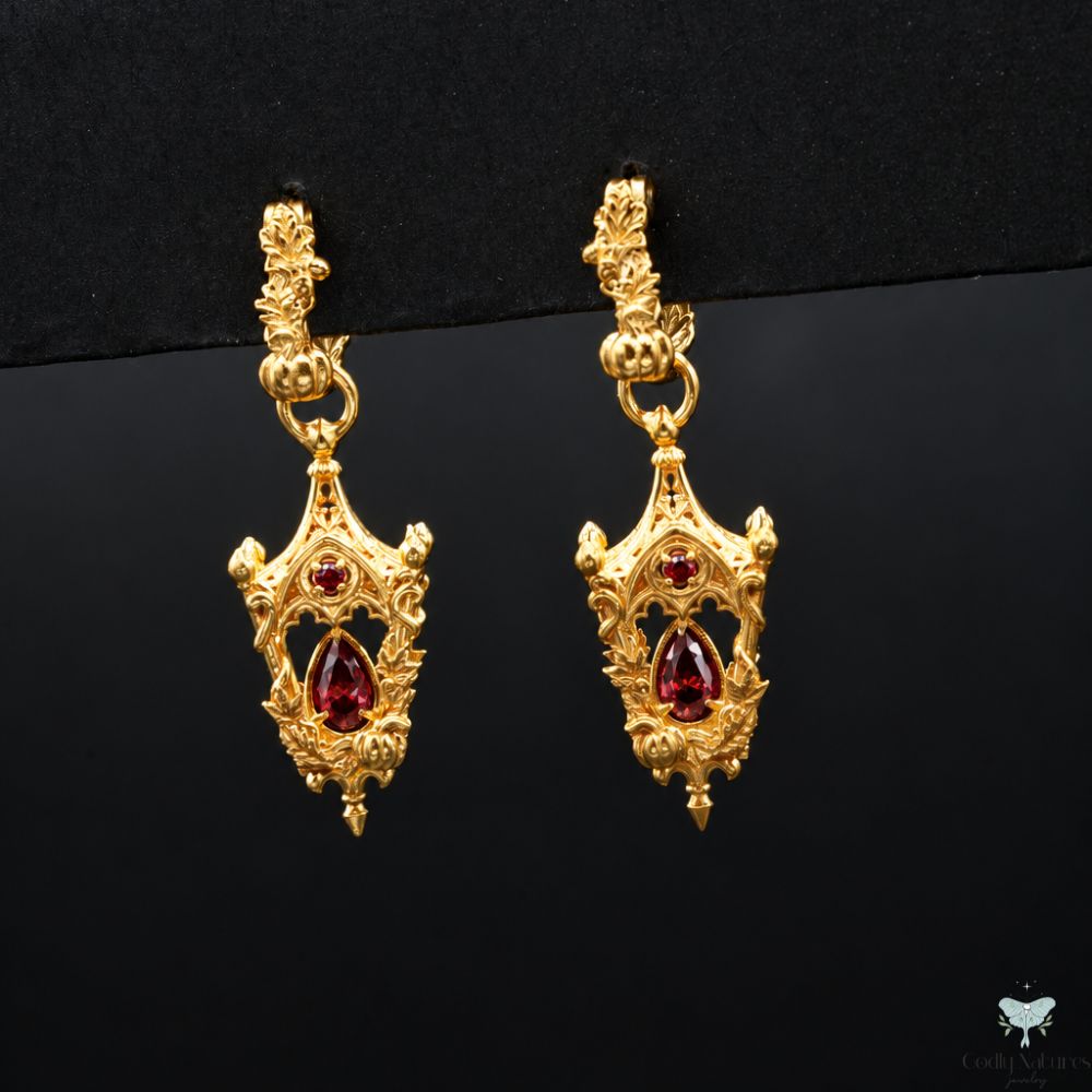 Mini Eternal Lantern Earrings Illuminated Edition (Fall Hoops)
