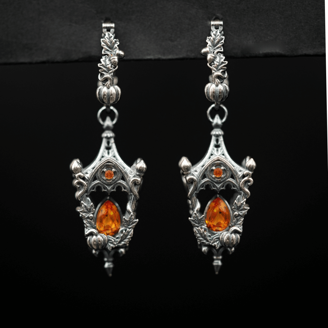 Eternal Lantern Earrings Illuminated Edition (Fall Hoops)