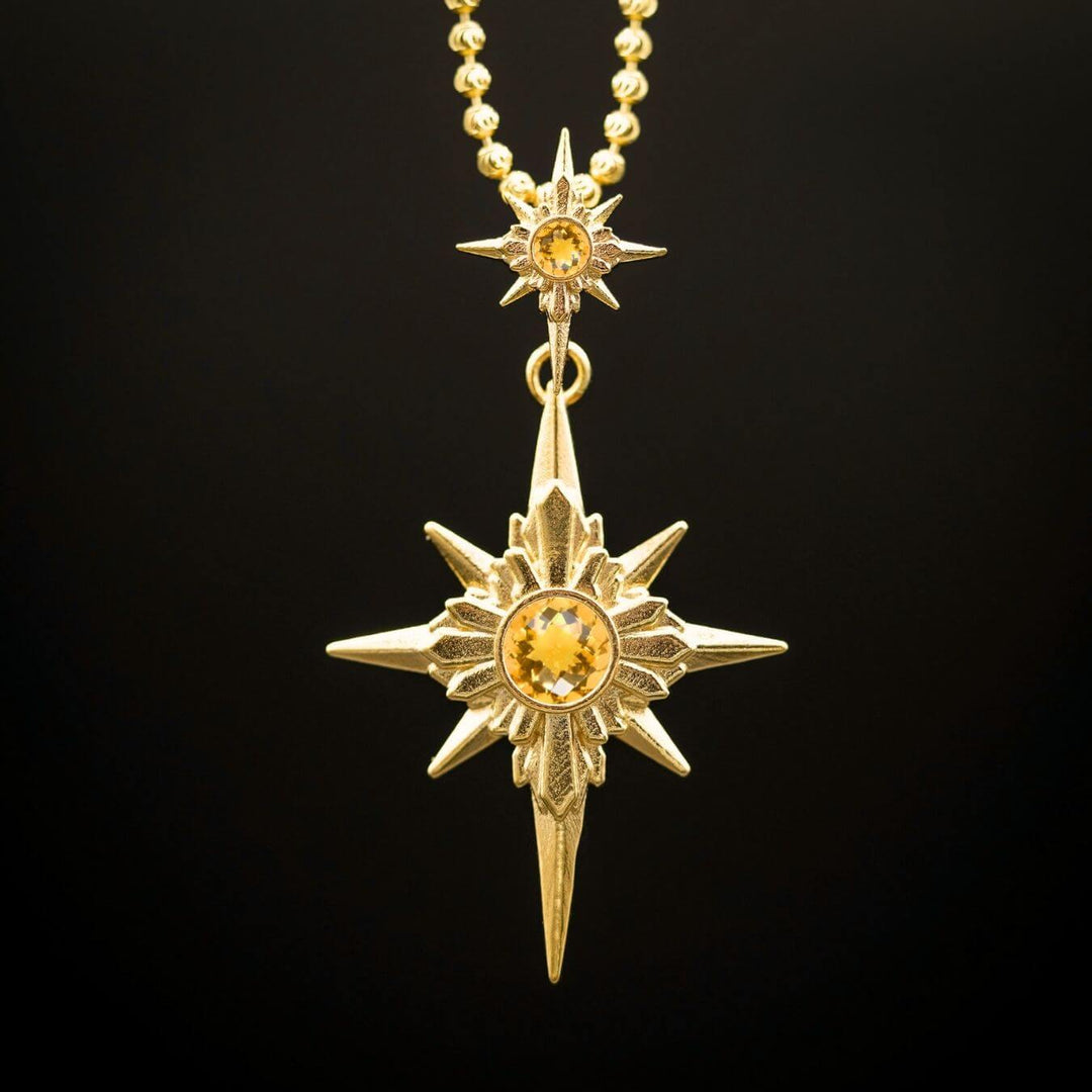 North Star Necklace (With Gemstones)