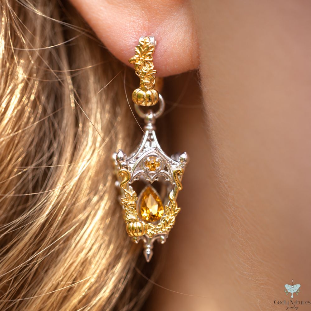 Mini Eternal Lantern Earrings Illuminated Edition (Fall Hoops)