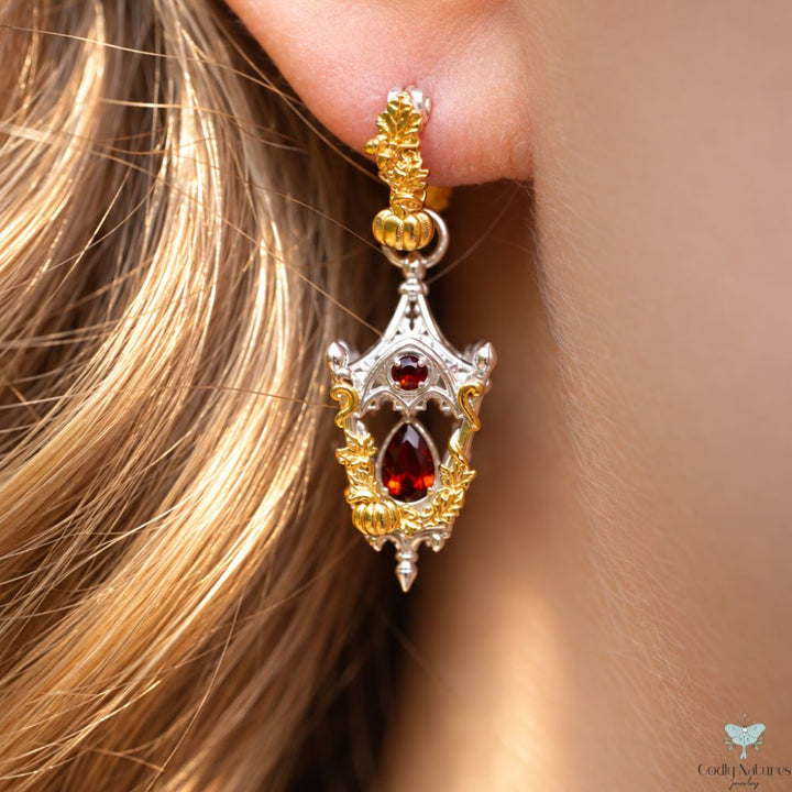 Mini Eternal Lantern Earrings Illuminated Edition (Fall Hoops)