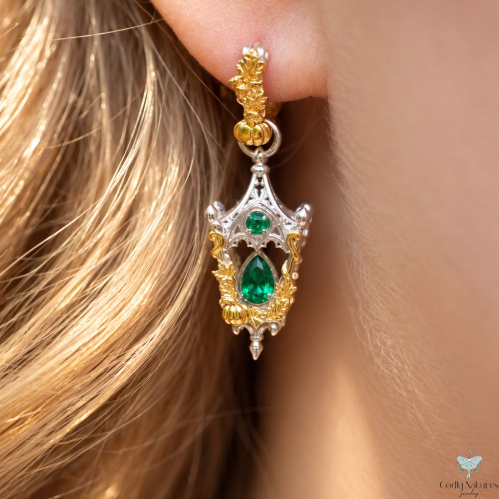 Mini Eternal Lantern Earrings Illuminated Edition (Fall Hoops)