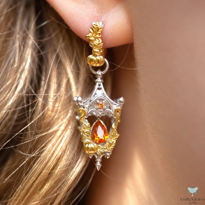 Mini Eternal Lantern Earrings Illuminated Edition (Fall Hoops)