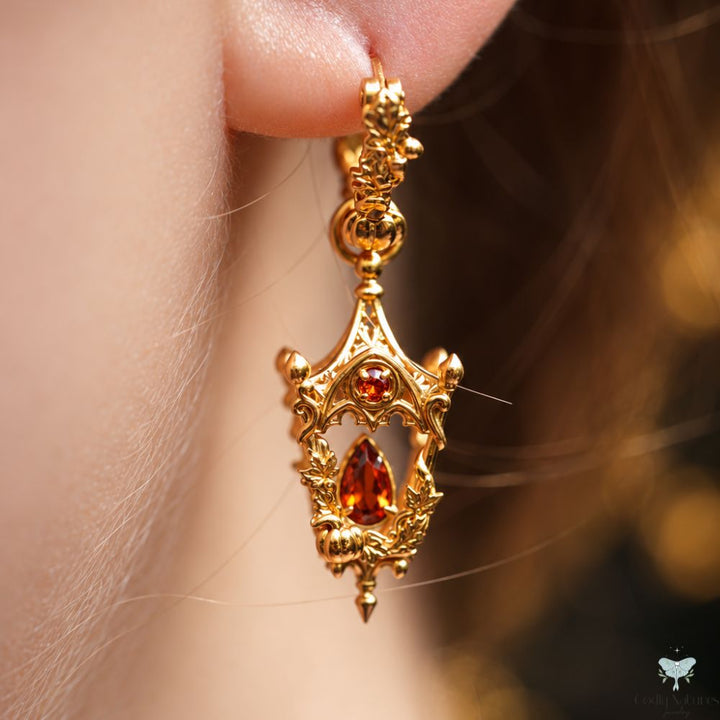 Mini Eternal Lantern Earrings Illuminated Edition (Fall Hoops)