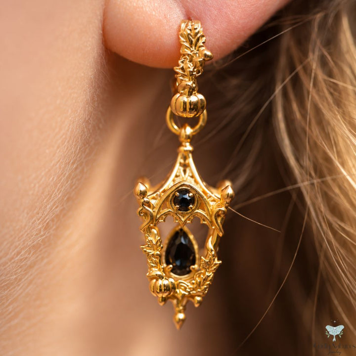 Mini Eternal Lantern Earrings Illuminated Edition (Fall Hoops)