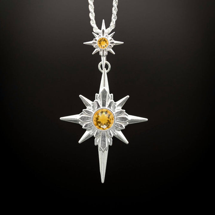 North Star Necklace (With Gemstones)