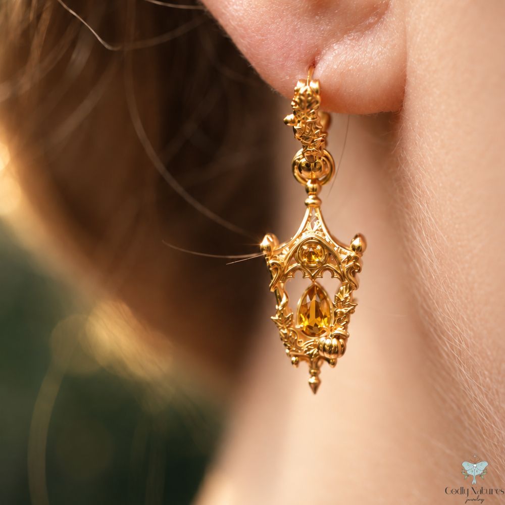 Mini Eternal Lantern Earrings Illuminated Edition (Fall Hoops)