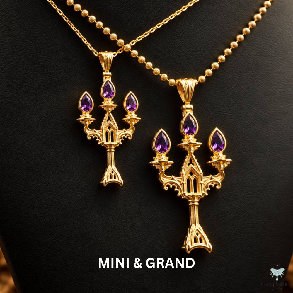 Vesper Candelabra Necklace: Jewel Flame PAYMENT PLAN