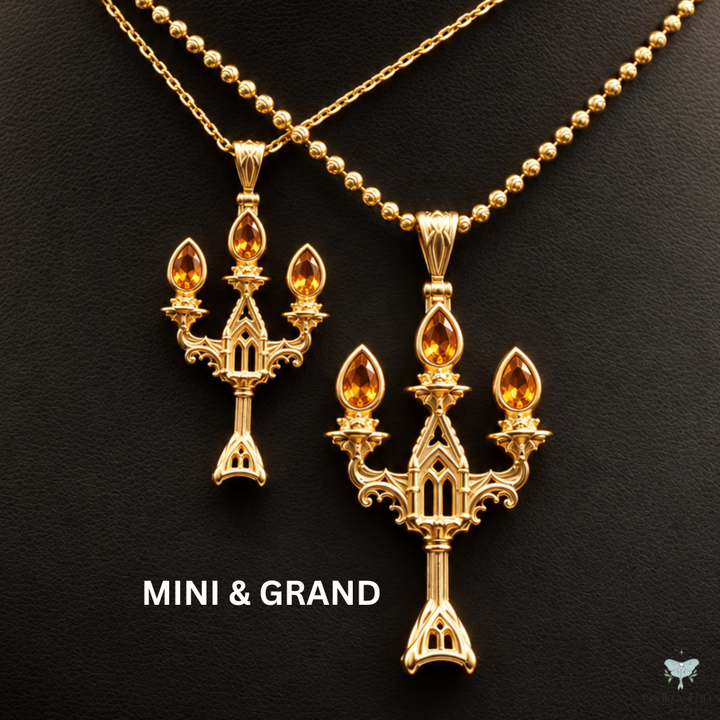 Vesper Candelabra Necklace: Jewel Flame PAYMENT PLAN