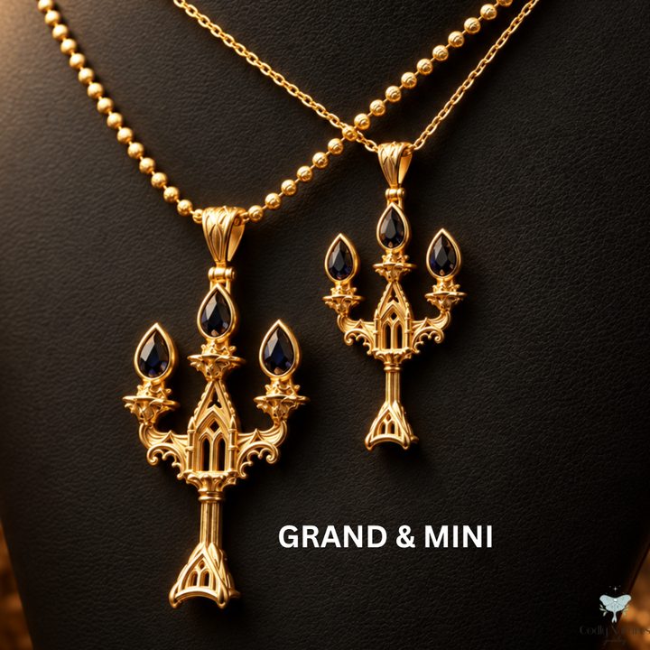 Vesper Candelabra Necklace: Jewel Flame PAYMENT PLAN