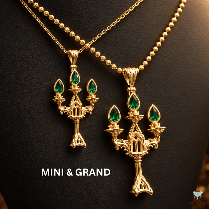 Vesper Candelabra Necklace: Jewel Flame PAYMENT PLAN