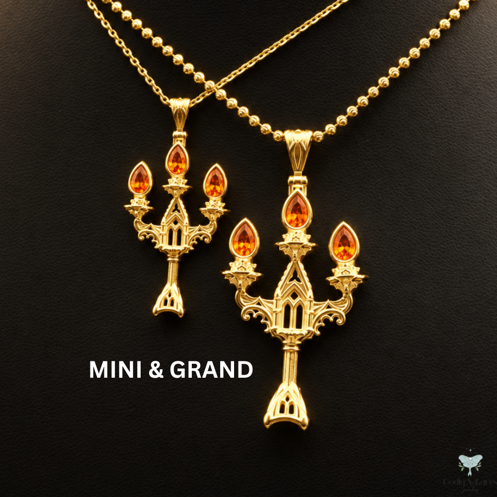 Vesper Candelabra Necklace: Jewel Flame PAYMENT PLAN