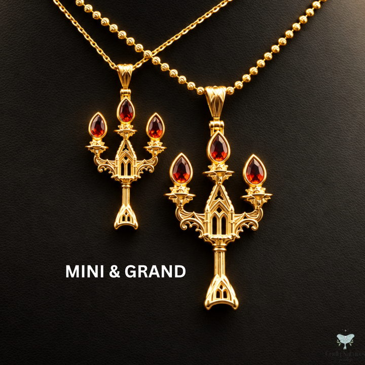 Vesper Candelabra Necklace: Jewel Flame PAYMENT PLAN