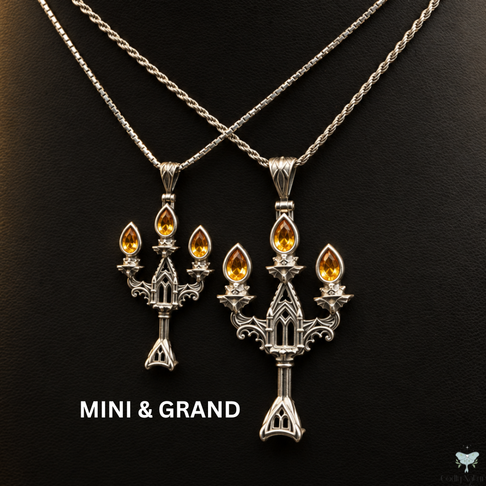 Vesper Candelabra Necklace: Jewel Flame PAYMENT PLAN
