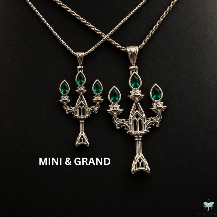 Vesper Candelabra Necklace: Jewel Flame PAYMENT PLAN
