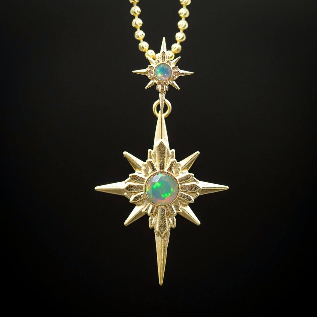 North Star Necklace (With Gemstones)
