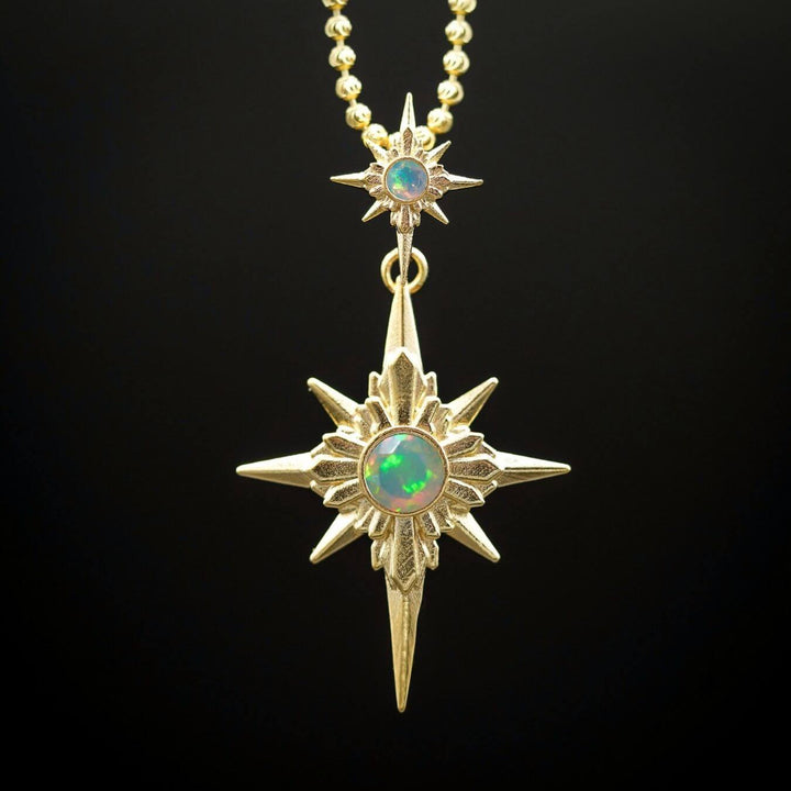 North Star Necklace (With Gemstones)
