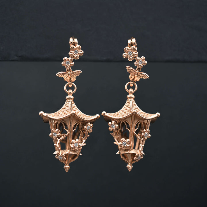 Sakura Lantern Earrings (With Gemstones) PAYMENT PLAN
