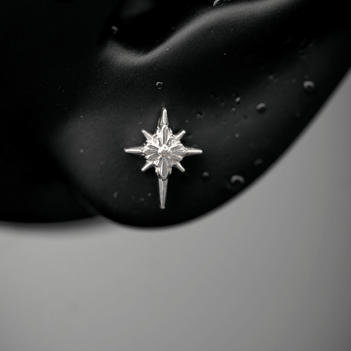 North Star Studs (Without Gemstones)