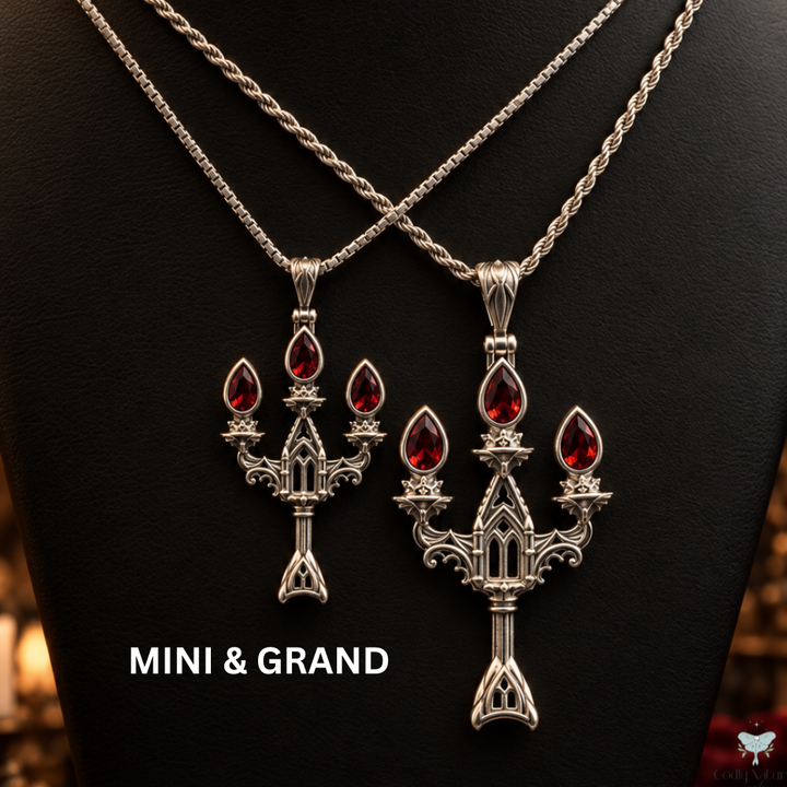 Vesper Candelabra Necklace: Jewel Flame PAYMENT PLAN