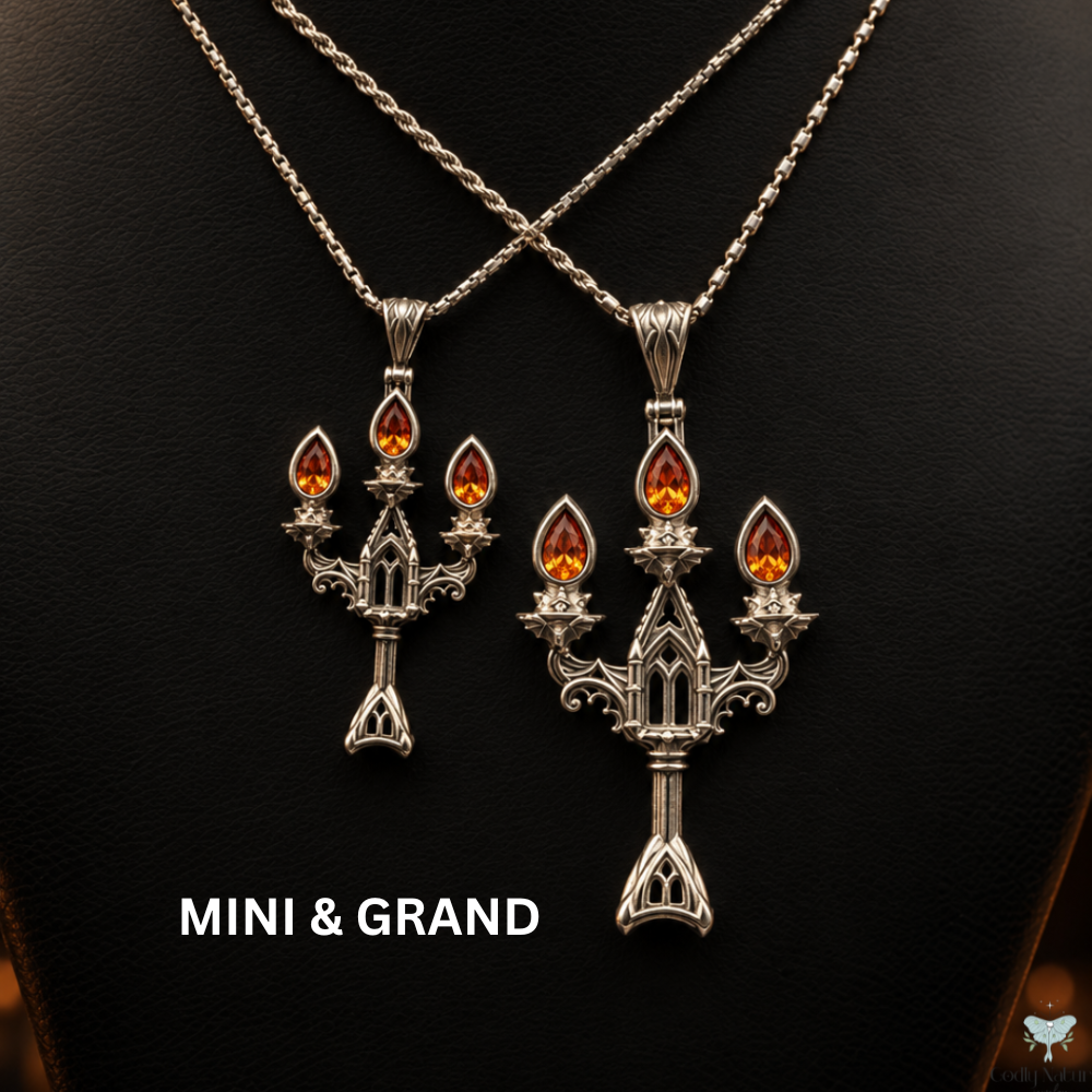 Vesper Candelabra Necklace: Jewel Flame PAYMENT PLAN