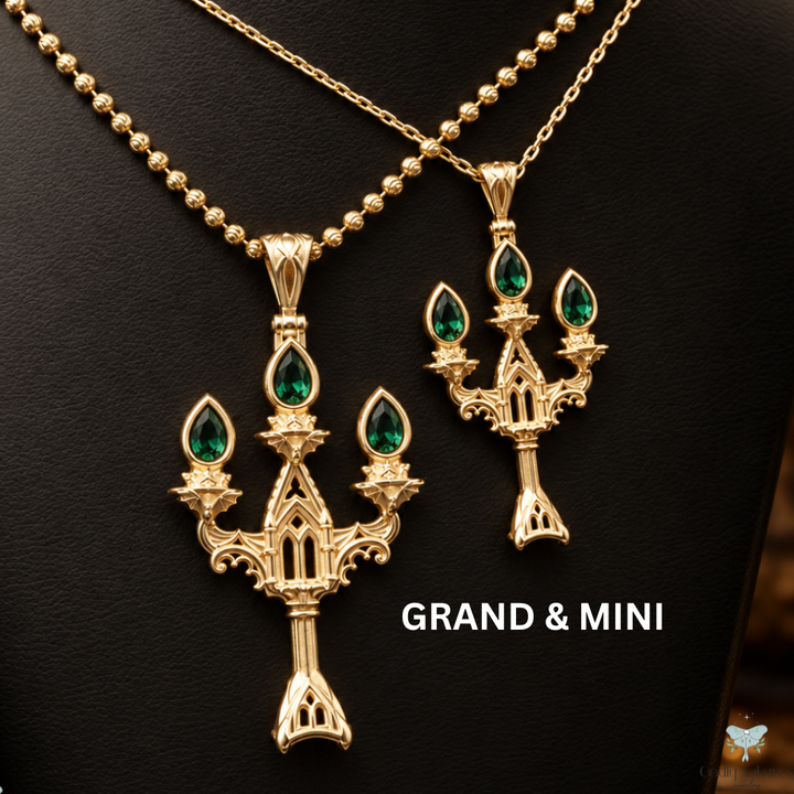 Vesper Candelabra Necklace: Jewel Flame PAYMENT PLAN