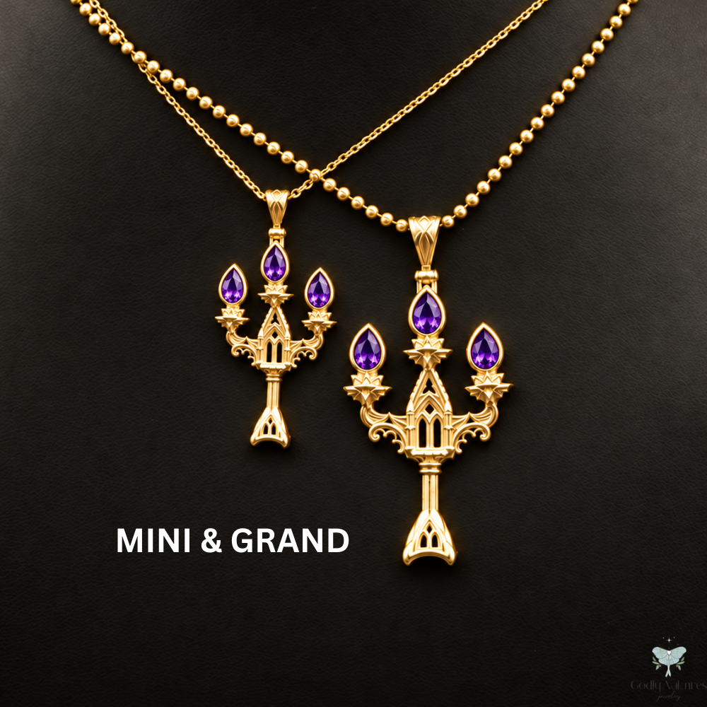 Vesper Candelabra Necklace: Jewel Flame PAYMENT PLAN