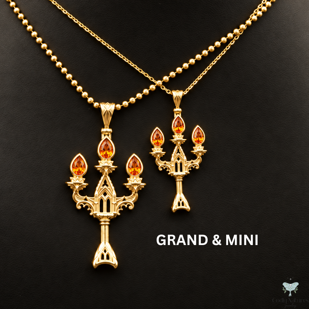 Vesper Candelabra Necklace: Jewel Flame PAYMENT PLAN