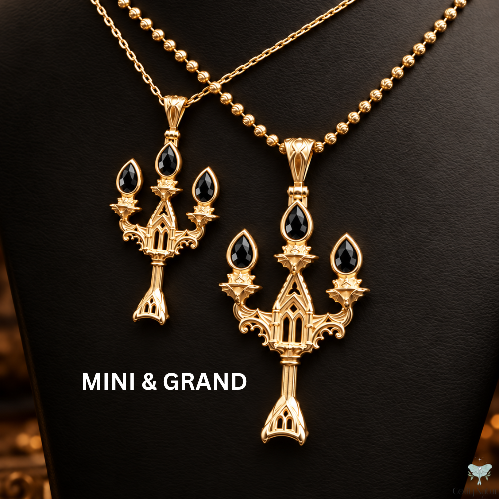 Vesper Candelabra Necklace: Jewel Flame PAYMENT PLAN