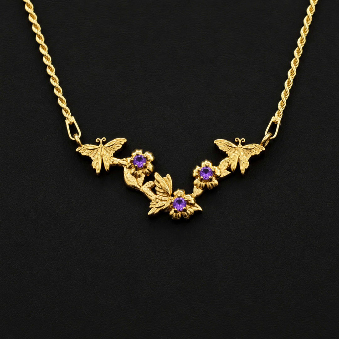 Sakura Branch Necklace