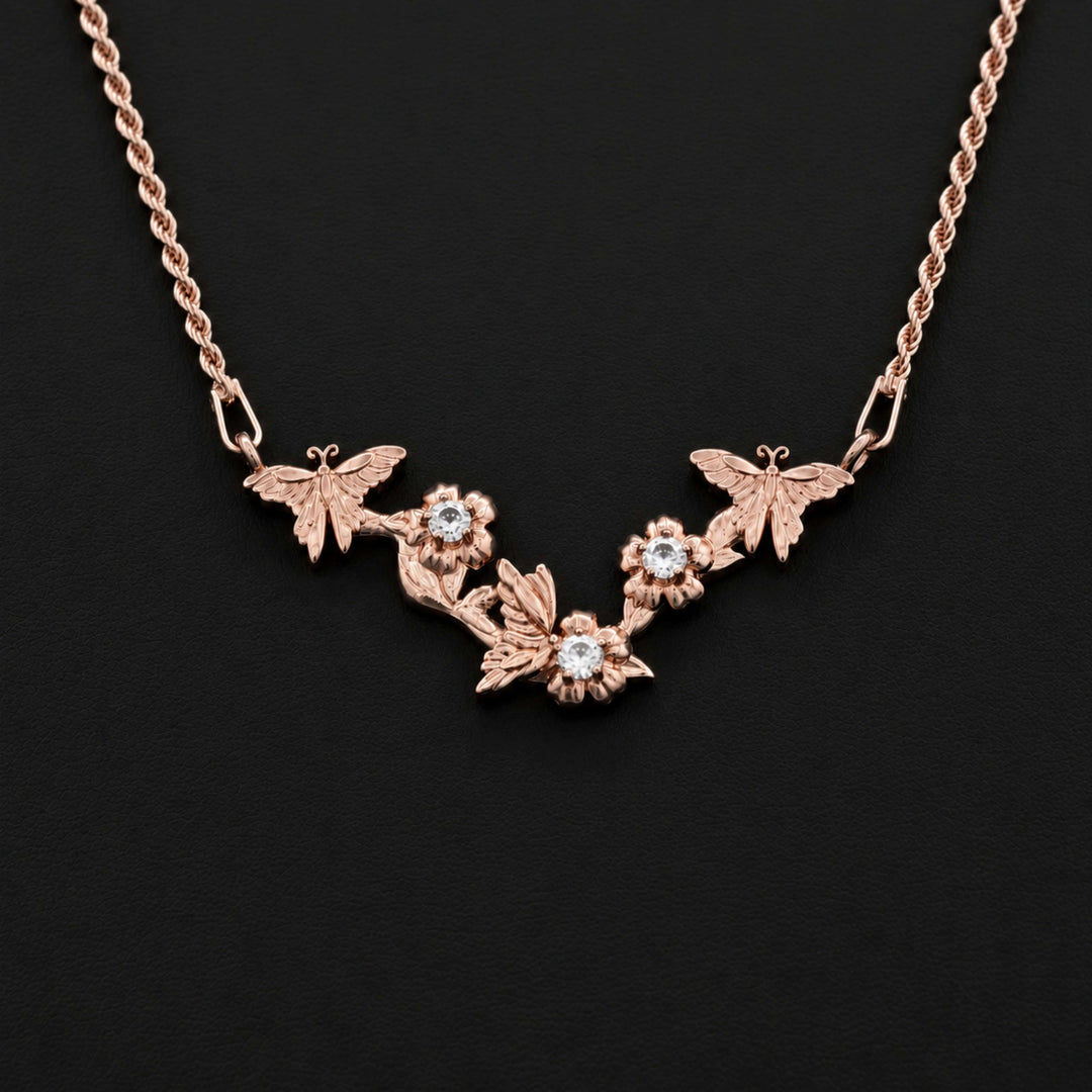 Sakura Branch Necklace