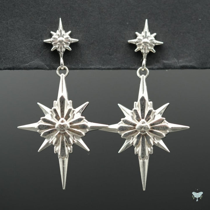 North Star Earrings - Star Studs (Without Gemstones)