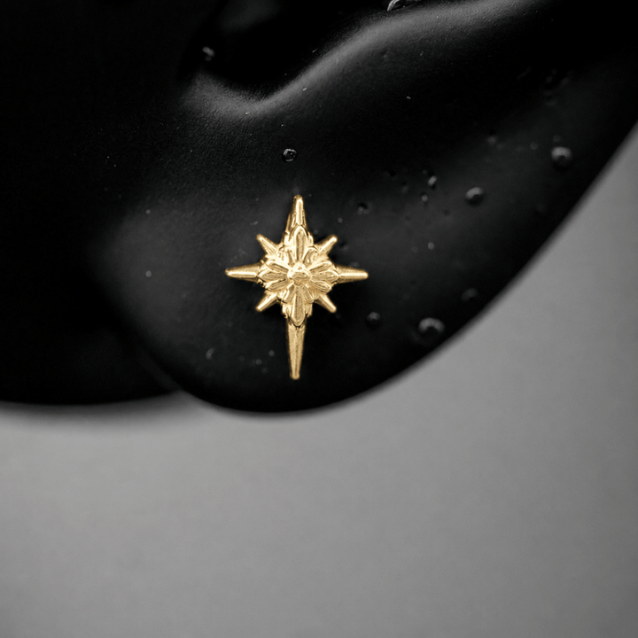 North Star Studs (Without Gemstones)