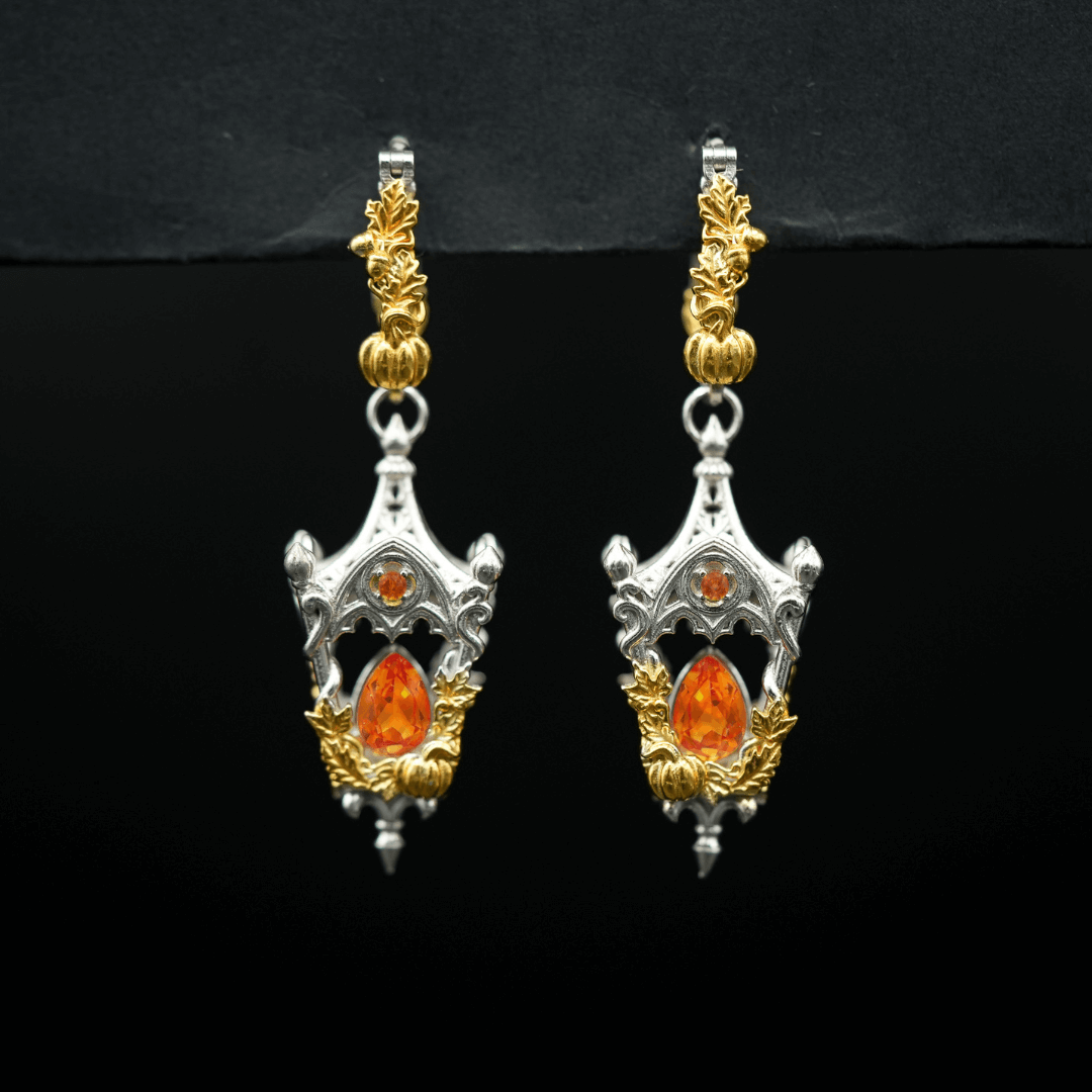 Eternal Lantern Earrings Illuminated Edition (Fall Hoops)