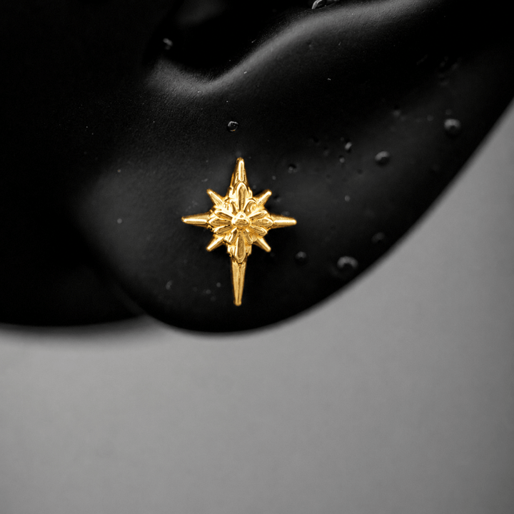 North Star Studs (Without Gemstones)