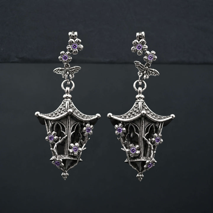 Sakura Lantern Earrings (With Gemstones) PAYMENT PLAN