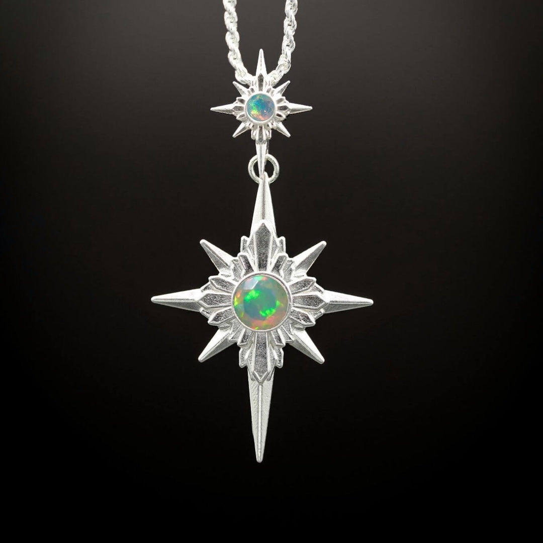 North Star Necklace (With Gemstones)
