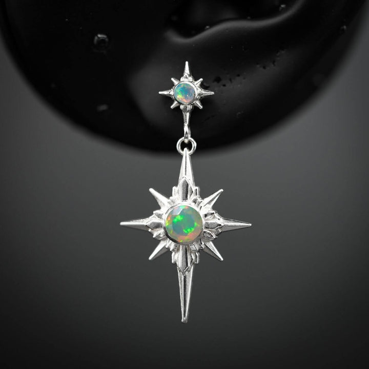North Star Earrings - Star Studs (With Gemstones) PAYMENT PLAN